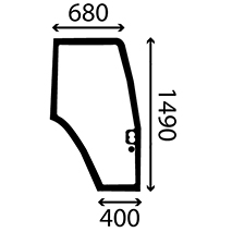 GLASS DOOR RIGHT, Fiat, Virsbūves daļas, kabīne, sēdekļi, Stiklojums, Stikls, 82000367, , GLASS DOOR RIGHT, 23/4020-16A, 82000367, , 14.50 kg