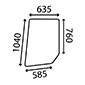 DOOR GLASS LH & RH        , Valmet, 05 - 705