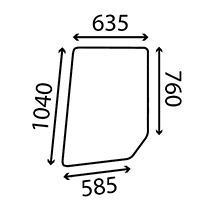 DOOR GLASS LH & RH , Valmet, Body parts, cab accessories, seats, Glazing industry, Glass, 30104100, , DOOR GLASS LH & RH , 41/4020-17, 30104100, , 4.00 kg