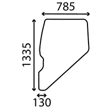 DOOR GLASS LEFT & RIGHT, Fiat, Virsbūves daļas, kabīne, sēdekļi, Stiklojums, Stikls, 5154934, , DOOR GLASS LEFT & RIGHT, 23/4020-26, 5154934, , 13.00 kg