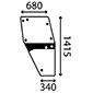 GLASS DOOR RIGHT         , Deutz, DX - DX92