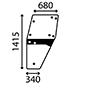 GLASS DOOR LEFT         , Deutz, DX4 - DX4.70