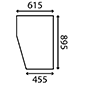 DOOR GLASS LH & RH , JCB, Body parts, cab accessories, seats, Glazing industry, Glass