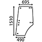 DOOR GLASS LH & RH         , Zetor, UR III - 8540 (1201)