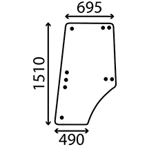 DOOR GLASS LH & RH , Zetor, Body parts, cab accessories, seats, Glazing industry, Glass, 10368056, , DOOR GLASS LH & RH , 37/4020-65, 10368056, , 15.00 kg