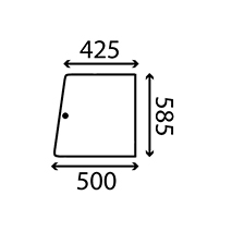 SIDE GLASS LEFT & RIGHT , Massey Ferguson, Body parts, cab accessories, seats, Glazing industry, Glass, 3465754M1, , SIDE GLASS LEFT & RIGHT , 30/4020-9, 3465754M1, , 3.00 kg