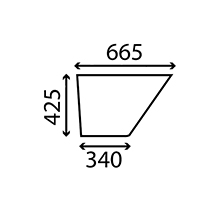 LOWER GLASS DOOR LH & RH , Massey Ferguson, Body parts, cab accessories, seats, Glazing industry, Glass, 3473435M1, , LOWER GLASS DOOR LH & RH , 30/4021-11, 3473435M1, , 3.47 kg