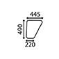 LOWER GLAAS DOOR RH & LH         , Ford, 10 - 6410