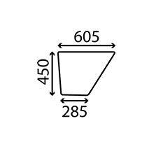 LOWER GLASS DOOR , Fendt, Body parts, cab accessories, seats, Glazing industry, Glass, 275500210230, , LOWER GLASS DOOR , 22/4021-19, 275500210230, , 3.10 kg