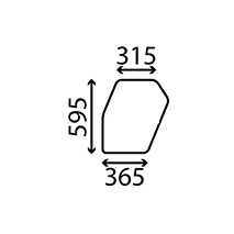 LOWER GLASS DOOR , Zetor, Body parts, cab accessories, seats, Glazing industry, Glass, 67827918, 67827918H, , LOWER GLASS DOOR , 37/4021-25, 67827918, 67827918H, , 4.15 kg