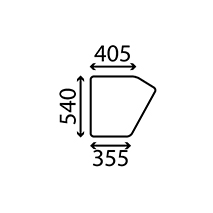 GLASS DOOR LOWER , Zetor, Body parts, cab accessories, seats, Glazing industry, Glass, 59117962, 59117962B, , GLASS DOOR LOWER , 37/4021-27, 59117962, 59117962B, , 3.30 kg