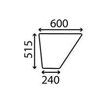 LOWER GLASS DOOR , Fendt, Body parts, cab accessories, seats, Glazing industry, Glass, 281507350010, , LOWER GLASS DOOR , 22/4021-29, 281507350010, , 3.30 kg