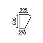 LOWER DOOR GLASS LH & RH         , Deutz, DX - DX120A