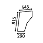 LOWER GLASS DOOR         , Massey Ferguson, 200 (Brasil - South Africa) - 290