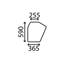 LOWER GLASS DOOR , Zetor, Body parts, cab accessories, seats, Glazing industry, Glass, 69117913, , LOWER GLASS DOOR , 37/4021-44, 69117913, , 0.00 kg