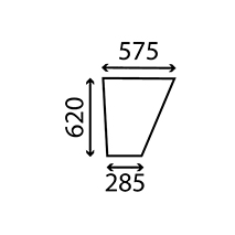 LOWER GLASS DOOR, Massey Ferguson, Virsbūves daļas, kabīne, sēdekļi, Stiklojums, Stikls, 1897861M1, , LOWER GLASS DOOR, 30/4021-8, 1897861M1, , 4.58 kg