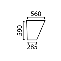 LOWER GLASS DOOR L. & RH , Massey Ferguson, Body parts, cab accessories, seats, Glazing industry, Glass, 3473434M1, , LOWER GLASS DOOR L. & RH , 30/4021-9, 3473434M1, , 4.00 kg