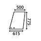 UPPER GLASS DOOR L. & RH         , Massey Ferguson, 300 - 352