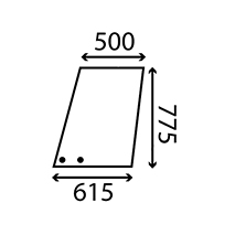 UPPER GLASS DOOR L. & RH , Massey Ferguson, Body parts, cab accessories, seats, Glazing industry, Glass, 3476159M1, , UPPER GLASS DOOR L. & RH , 30/4022-10, 3476159M1, , 6.56 kg