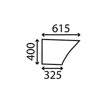 LOWER GLASS DOOR L. & RH , Massey Ferguson, Body parts, cab accessories, seats, Glazing industry, Glass, 3476160M1, , LOWER GLASS DOOR L. & RH , 30/4022-11, 3476160M1, , 2.91 kg