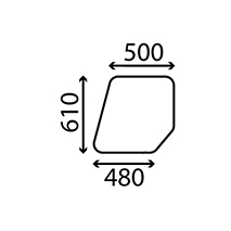 UPPER GLASS DOOR LH & RH , Ford, Body parts, cab accessories, seats, Glazing industry, Glass, 81827480, , UPPER GLASS DOOR LH & RH , 24/4022-14, 81827480, , 4.00 kg