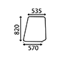 UPPER GLAAS DOOR RH & LH         , Ford, 10 - 5610