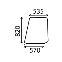 UPPER GLAAS DOOR RH & LH , New Holland, Body parts, cab accessories, seats, Glazing industry, Glass, 83914256, D8NN9421410AA, , UPPER GLAAS DOOR RH & LH , 24/4022-18, 83914256, D8NN9421410AA, , 8.53 kg