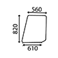 UPPER GLAAS DOOR RH & LH         , Ford, TW - TW5