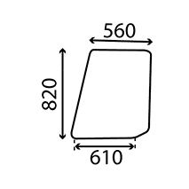 UPPER GLAAS DOOR RH & LH , New Holland, Body parts, cab accessories, seats, Glazing industry, Glass, 83914255, 83934057, D8NN9421410BA, , UPPER GLAAS DOOR RH & LH , 24/4022-19, 83914255, 83934057, D8NN9421410BA, , 7.70 kg