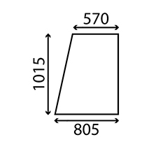 UPPER DOOR GLASS LH & RH , JCB, Body parts, cab accessories, seats, Glazing industry, Glass, 82720176, , UPPER DOOR GLASS LH & RH , 45/4022-21, 82720176, , 0.00 kg