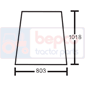 UPPER DOOR GLASS LH & RH         , JCB, CX - 3CX cabine grise