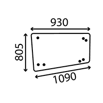 GLASS OF LH&RH; UPPER DOOR , Case-IH, Body parts, cab accessories, seats, Glazing industry, Glass, 1535113C1, 1535113C2, , GLASS OF LH&RH; UPPER DOOR , 25/4022-22, 1535113C1, 1535113C2, , 11.00 kg