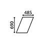 UPPER GLASS DOOR         , Zetor, UR I - 6945 (6901)