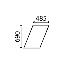 UPPER GLASS DOOR , Zetor, Body parts, cab accessories, seats, Glazing industry, Glass, 67827917, 67827917H, , UPPER GLASS DOOR , 37/4022-24, 67827917, 67827917H, , 5.28 kg