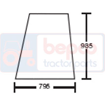 UPPER DOOR GLASS LH & RH , JCB, Body parts, cab accessories, seats, Glazing industry, Glass, 82730220, , UPPER DOOR GLASS LH & RH , 45/4022-28T, 82730220, , 0.00 kg