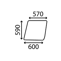 UPPER DOOR GLASS LH & RH , Deutz, Body parts, cab accessories, seats, Glazing industry, Glass, 04309526, , UPPER DOOR GLASS LH & RH , 21/4022-31, 04309526, , 0.00 kg