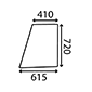 UPPER GLASS DOOR         , Fendt, Favorit 600 - 614SA