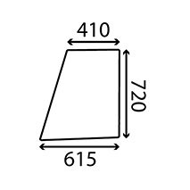 UPPER GLASS DOOR, Fendt, Virsbūves daļas, kabīne, sēdekļi, Stiklojums, Stikls, 281507350020, , UPPER GLASS DOOR, 22/4022-34, 281507350020, , 5.80 kg