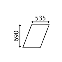 UPPER GLASS DOOR , Zetor, Body parts, cab accessories, seats, Glazing industry, Glass, 69117912, , UPPER GLASS DOOR , 37/4022-44, 69117912, , 5.90 kg