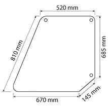 UPPER GLASS DOOR , Deutz, Body parts, cab accessories, seats, Glazing industry, Glass, , UPPER GLASS DOOR , 40/4022-49, , 0.00 kg