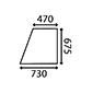 UPPER GLASS DOOR LH & RH         , Massey Ferguson, 200 - 265