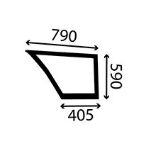 LOWER GLASS DOOR RIGHT , Ford, Body parts, cab accessories, seats, Glazing industry, Glass, , LOWER GLASS DOOR RIGHT , 24/4025-5, , 0.00 kg