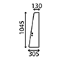 DOOR GLASS         , Massey Ferguson, 3600 - 3690