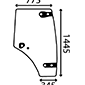 RH DOOR GLASS         , Renault / Claas, Celtis - Celtis 436