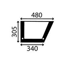 CAB GLASS LH LOWER DOOR , Case-IH, Body parts, cab accessories, seats, Glazing industry, Glass, 1999625C2, 248725A1, , CAB GLASS LH LOWER DOOR , 25/4029-4, 1999625C2, 248725A1, , 2.00 kg