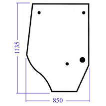 GLASS OF LH UPPER DOOR , Case-IH, Body parts, cab accessories, seats, Glazing industry, Glass, 248724A1, , GLASS OF LH UPPER DOOR , 25/4030-14, 248724A1, , 0.00 kg