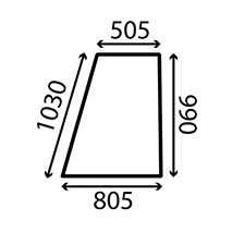 UPPER DOOR GLASS LH , JCB, Body parts, cab accessories, seats, Glazing industry, Glass, 82730381, , UPPER DOOR GLASS LH , 45/4030-5T, 82730381, , 0.00 kg