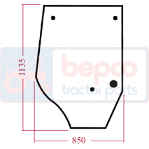 GLASS OF RH UPPER DOOR , Case-IH, Body parts, cab accessories, seats, Glazing industry, Glass, 248723A1, , GLASS OF RH UPPER DOOR , 25/4031-14, 248723A1, , 0.00 kg