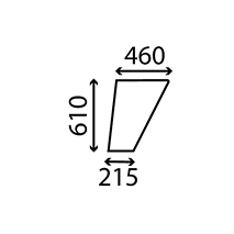 LOWER GLASS DOOR LEFT , Deutz, Body parts, cab accessories, seats, Glazing industry, Glass, 40891, AL25760, AL27356, , LOWER GLASS DOOR LEFT , 21/4032-1, 40891, AL25760, AL27356, , 4.26 kg