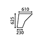 LOWER GLASS DOOR  LH , Ford, 10 - 5610, Body parts, cab accessories, seats, Glazing industry, Glass